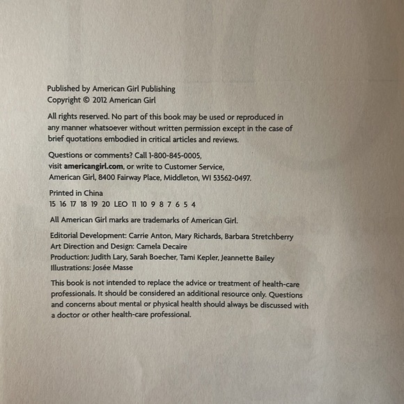 🟢3/$15 American Girl The Care & Keeping of You 2 The Body Book For Older Girls - Picture 3 of 3